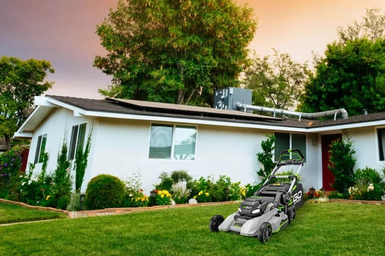 battery operated push lawn mower